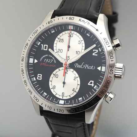  Paul Picot Gentleman Chronograph Minoia Racing 1927 Limited Edition 100 NEU B + P  