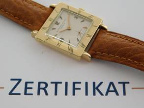 Thumbnail von Audemars Piguet 18 Karat Enamel Bezel Gelbgold Vintage Herrenuhr 25 mm Handaufzug 40er </h1>