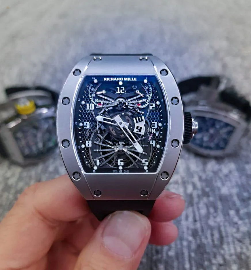 Richard Mille RM 022 Tourbillon White Gold Aerodyne Dual Time Zone Watch