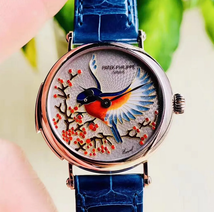 Patek Philippe [NEW] Calatrava Bird White Gold Rare Handcrafts 7000/50G-001