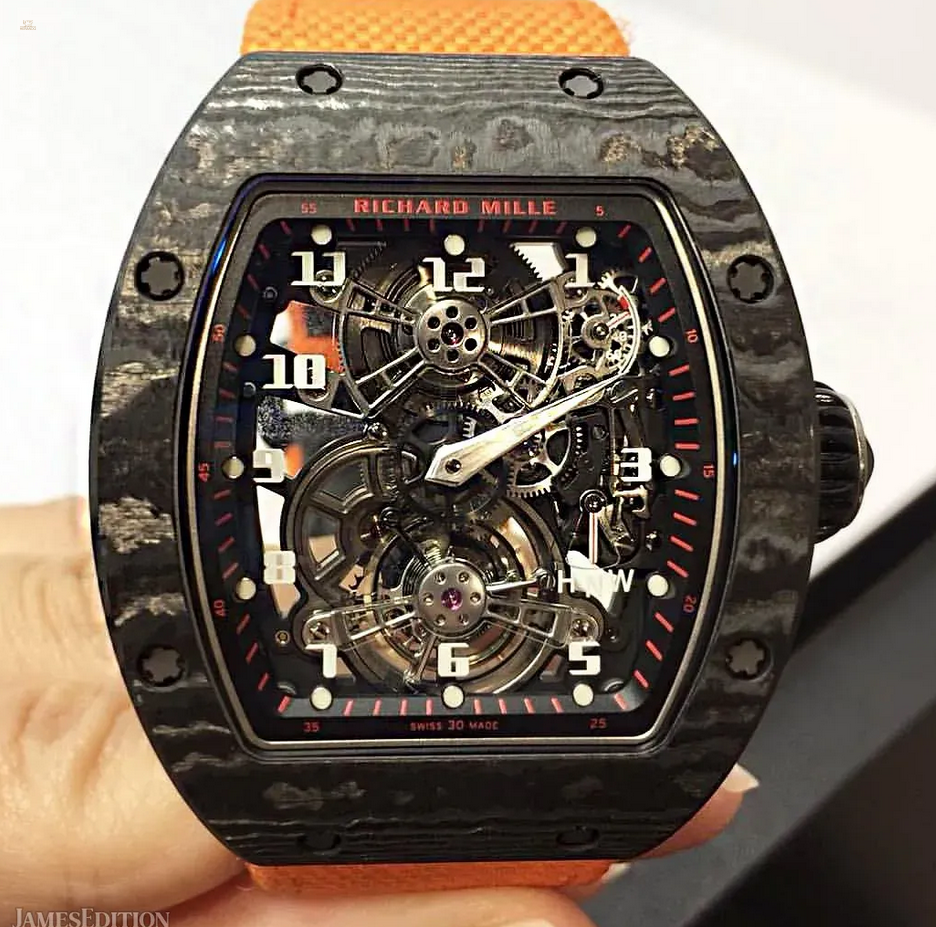 Richard Mille NEW RM 17-01 Black NTPT Tourbillon Watch