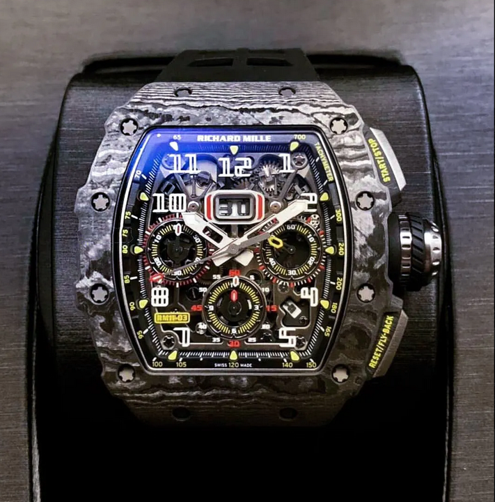 Richard Mille [NEW] RM 11-03 Black Carbon NTPT Flyback Chronograph