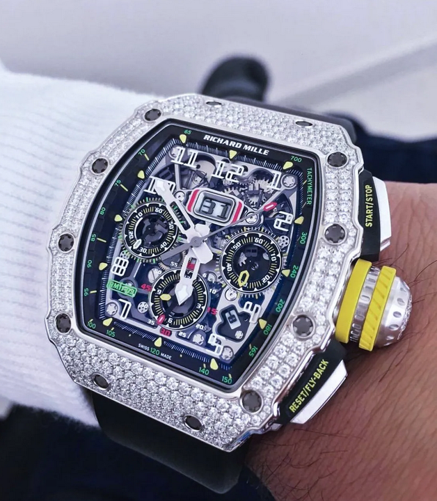 Richard Mille [2019 NEW] RM 11-03 White Gold Full Set Diamonds Watch