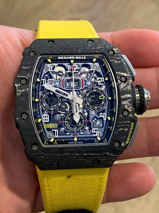 Richard Mille RM 11-03 Black Carbon NTPT Flyback Chronograph