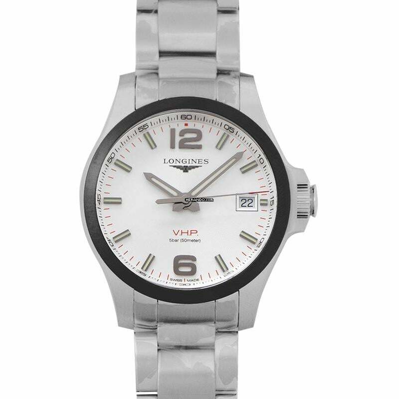 Longines Conquest L37194766 - Conquest VHP Quartz Silver Dial Men's Watch </h1> 