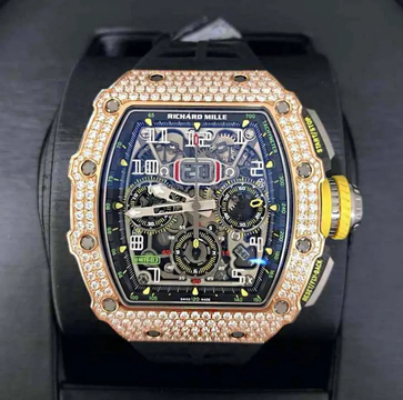 Richard Mille RM 11-03 Rose Gold Med Set Diamonds Watch
