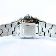 Thumbnail von Cartier Santos Galbée 24mm Automatic Steel 0.69TCW Diamond Watch NEW Model </h1>