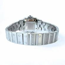 Thumbnail von Cartier Santos Galbée 24mm Automatic Steel 0.69TCW Diamond Watch NEW Model </h1>