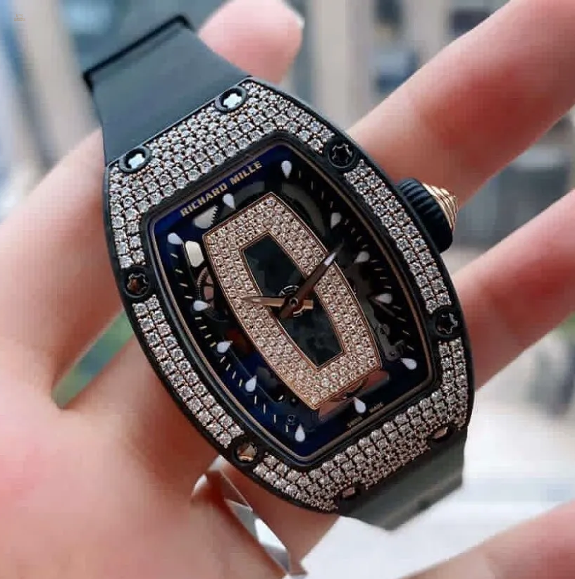 2019 Paper Richard Mille RM 07-01 NTPT Rose Gold Diamonds Ladies Watch