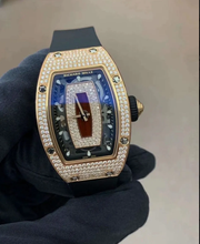 Thumbnail von Richard Mille RM 07-01 Rose Gold Full Set Diamonds Red Lip Watch