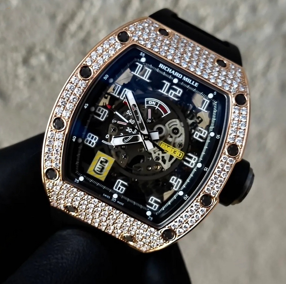 Richard Mille RM 030 Rose Gold Full Set Diamonds