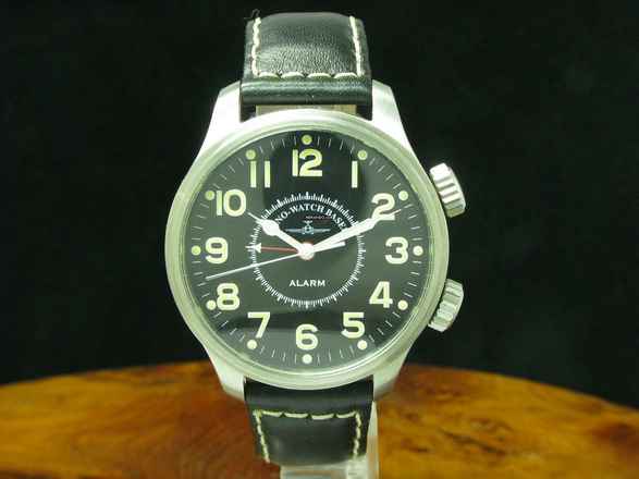  Zeno-Watch Basel Edelstahl Handaufzug Herrenuhr Mit Wecker / Ref 8591 </h1> 
