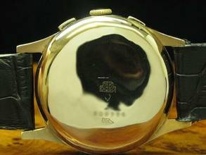 Thumbnail von Jolus 18kt 750 Roségold Gold Handaufzug Chronograph Herrenuhr </h1>
