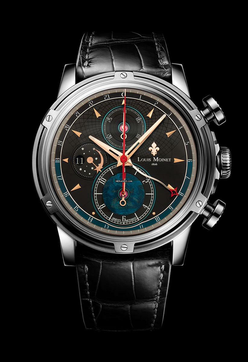  Louis Moinet Midnight Star Grade 5 Titanium Limited 28 pieces optional in 2 different colors 