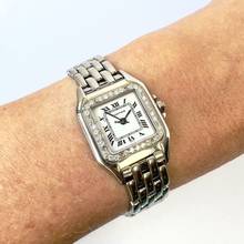 Thumbnail von Cartier Panthère 23mm Quartz Steel 0.37TCW DIAMOND Watch </h1>