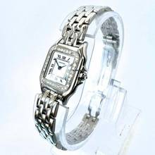 Thumbnail von Cartier Panthère 23mm Quartz Steel 0.37TCW DIAMOND Watch </h1>