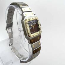Thumbnail von Cartier Santos Galbée 24mm Automatic 2 Tone Watch 0.69TCW Diamond Bezel </h1>