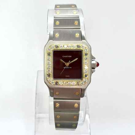  Cartier Santos Galbée 24mm Automatic 2 Tone Watch 0.69TCW Diamond Bezel </h1> 