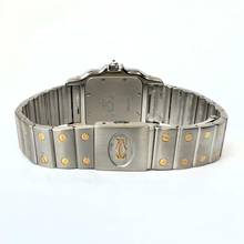 Thumbnail von Cartier Santos Galbée 29mm Quartz 2 Tone 1.2TCW Diamond Watch </h1>