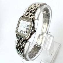Thumbnail von Cartier Panthère 23mm Quartz Steel 0.32TCW DIAMOND Watch </h1>