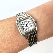 Thumbnail von Cartier Panthère 23mm Quartz Steel 0.32TCW DIAMOND Watch </h1>