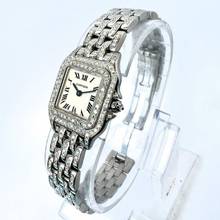 Thumbnail von Cartier Panthère 23mm Quartz Steel 3.28TCW DIAMOND Watch </h1>