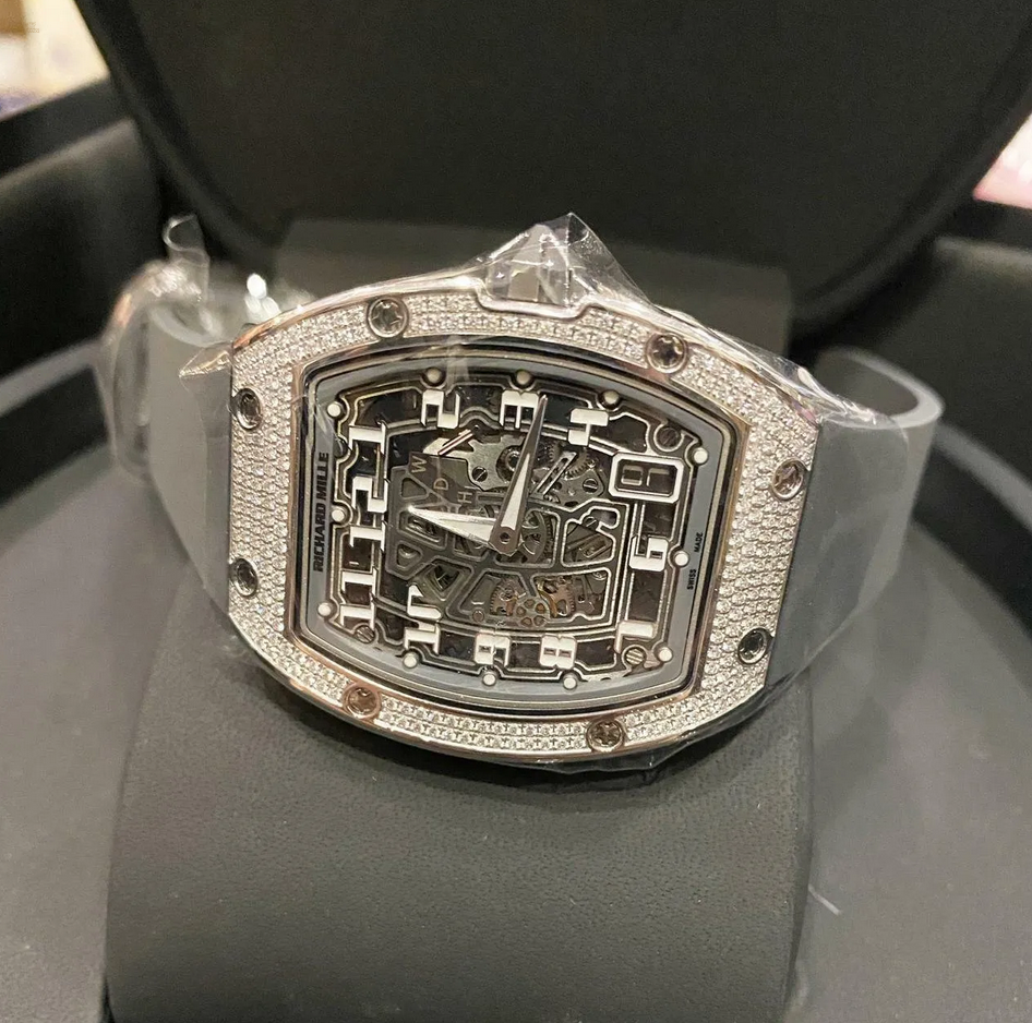 Richard Mille [NEW] RM 67-01 White Gold Full Set Diamonds Extra Flat 