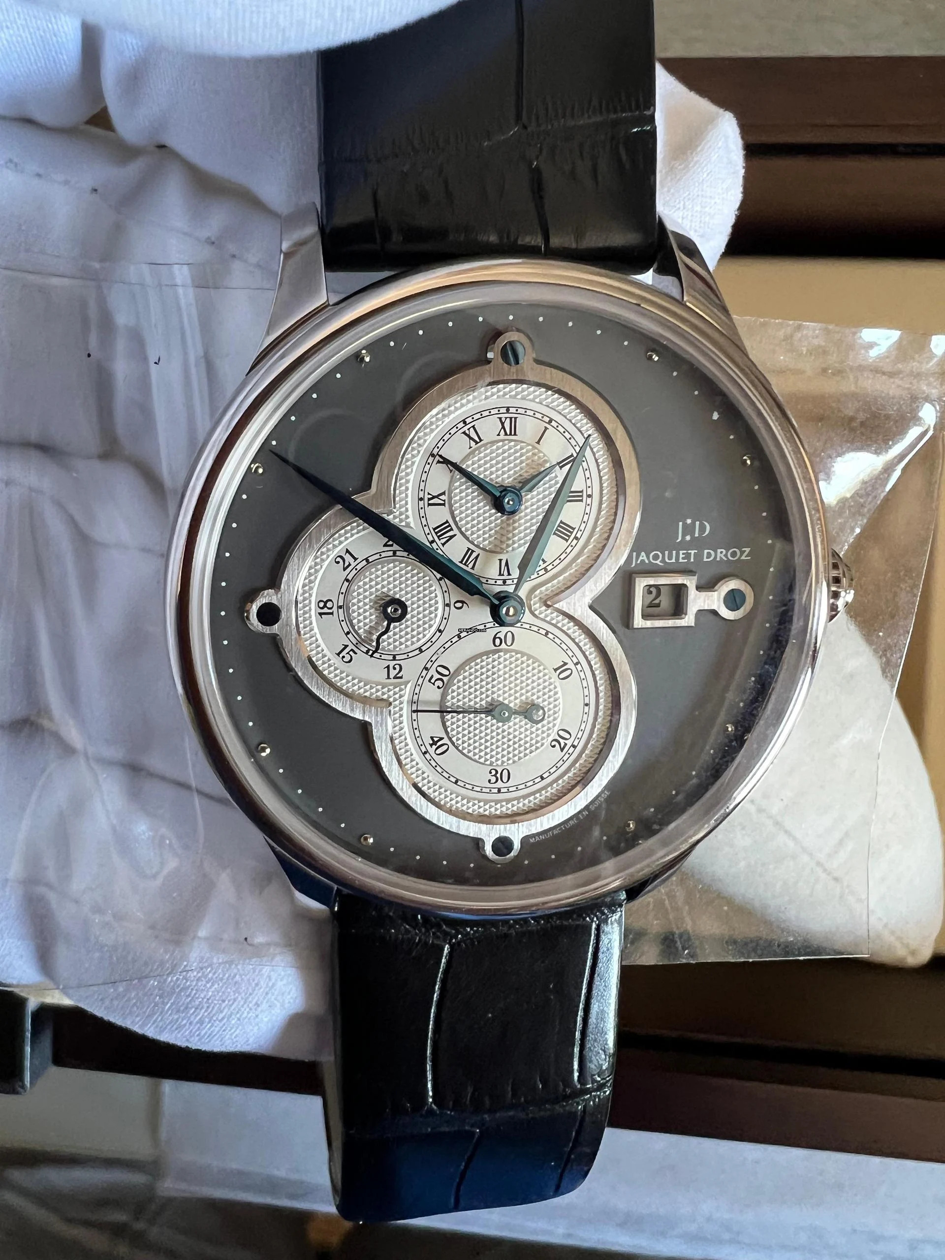 Jaquet-Droz Astrale Les Deux Fuseaux Majestic Beijing Dual Time Zone Whitegold </h1>