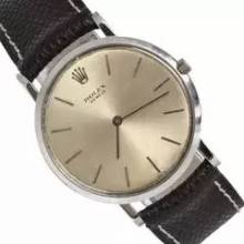 Thumbnail von Rolex Cellini 9576 Ultra-Thin Silver dial white gold 18KT 1960's </h1>