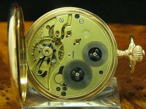 Thumbnail von IWC Schaffhausen 14kt 585 Gold Savonette Taschenuhr Von Ca. 1909 / Kaliber 53 </h1>
