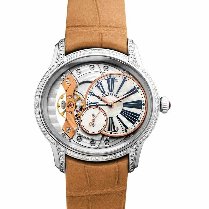  Audemars Piguet Millenary Ladies 77247BC.ZZ.A813CR.01 - Millenary Hand Wind Mother of pearl Dial 18kt White Gold Ladies Wat </h1> 