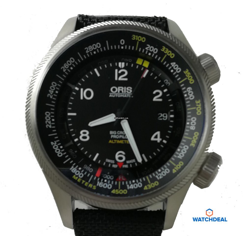 Oris Big Crown ProPilot Altimeter mit Meter 01 733 7705 4164-Se