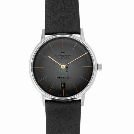  Hamilton Intra-Matic H38755781 - American Classic Automatic Black Dial Stainless Steel Men's Watch </h1> 