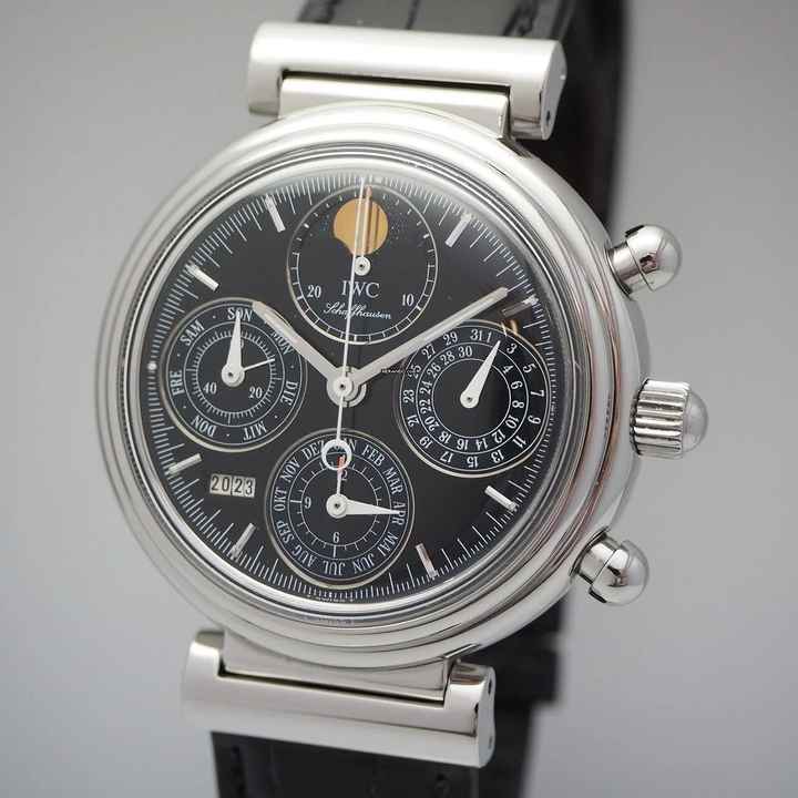  IWC Da Vinci Perpetual Calendar 3750 Ewiger Kalender Perpetual Calendar Stahl Box+Papiere Full Set Box und Papiere 