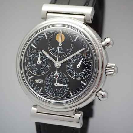  IWC Da Vinci Perpetual Calendar 3750 Ewiger Kalender Perpetual Calendar Stahl Box+Papiere Full Set Box und Papiere 