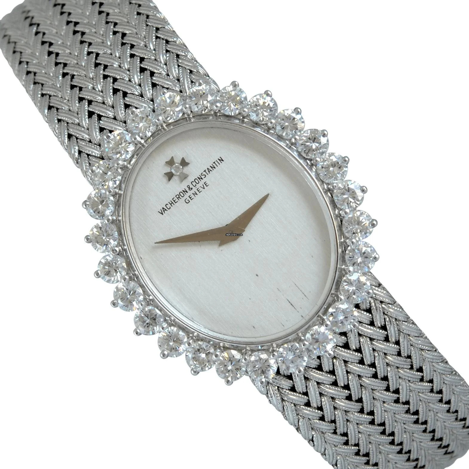  Vacheron Constantin Ladies Cocktail Dress Factory diamonds white gold 18KT 1970's </h1> 
