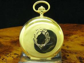 Thumbnail von J. Assmann 14kt 585 Gold Savonette Sprungdeckel Taschenuhr </h1>