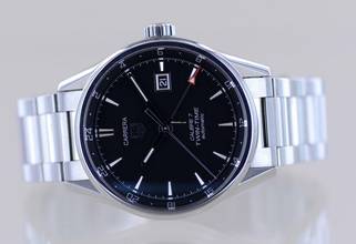 Thumbnail von TAG Heuer Carrera Calibre 7 Date Twin-Time Automatic black Dial Klassiker 41mm Cal 7 </h1>