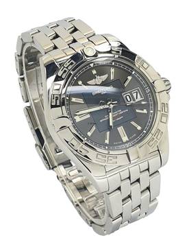  Breitling Galactic 41 grey Dial Full Set  