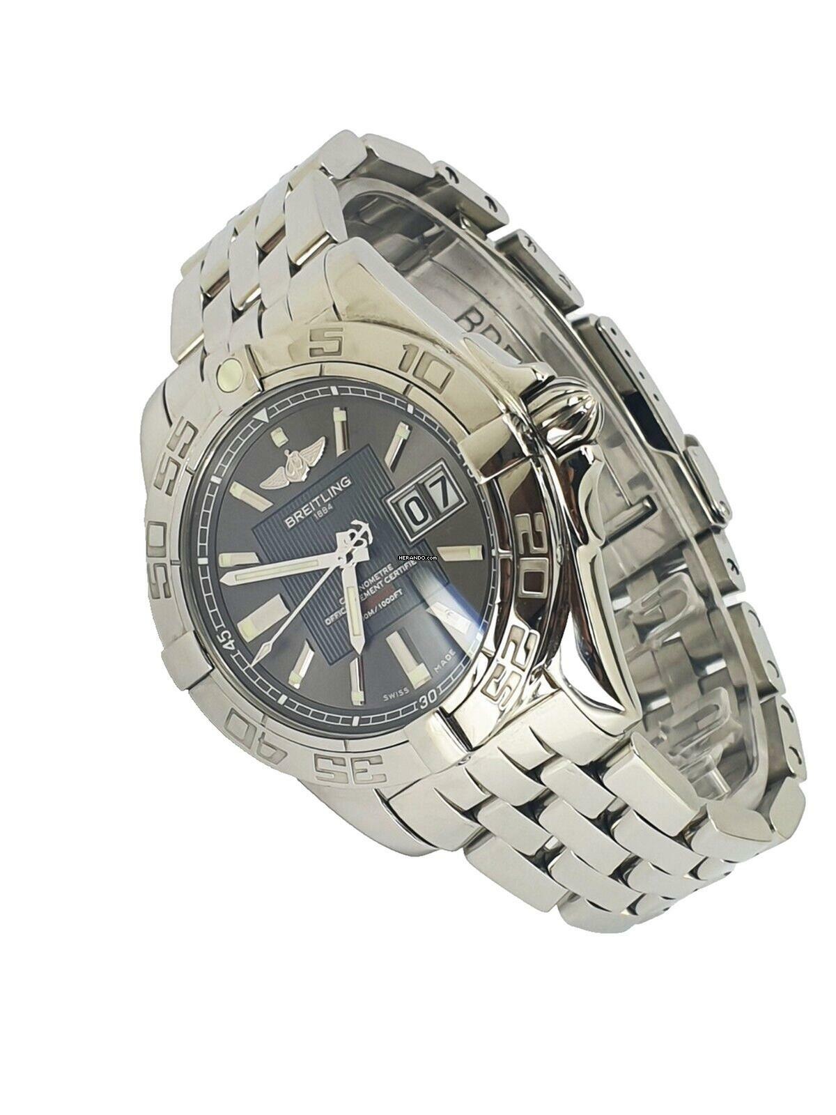 Thumbnail von Breitling Galactic 41 grey Dial Full Set