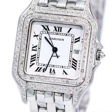 Thumbnail von Cartier Panthère Quartz 29mm Steel ~1.9TCW Diamond Watch </h1>