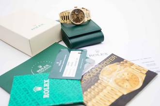 Thumbnail von Rolex Day-Date 36 Tritium Havana Dial L-Serie mit Rolex Service </h1>