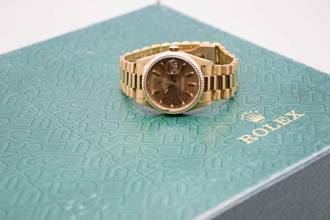 Thumbnail von Rolex Day-Date 36 Tritium Havana Dial L-Serie mit Rolex Service </h1>