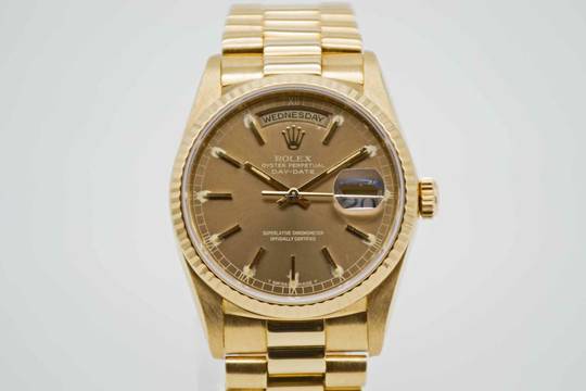  Rolex Day-Date 36 Tritium Havana Dial L-Serie mit Rolex Service </h1> 