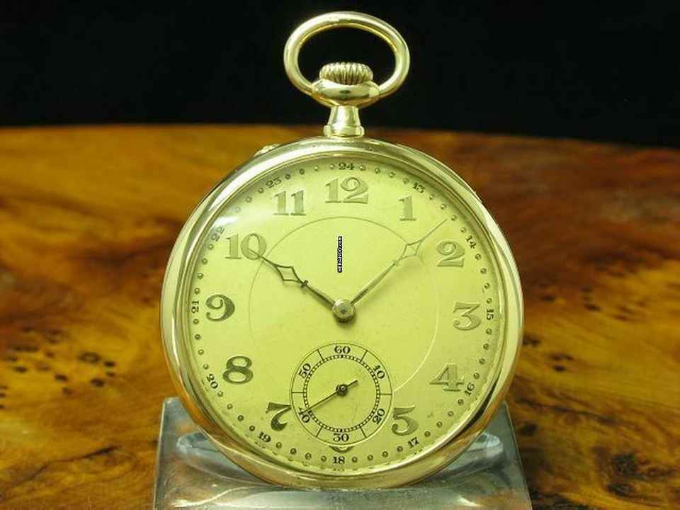  IWC Open Face 14kt 585 Gold Taschenuhr / Durchmesser 48,5 Mm </h1> 