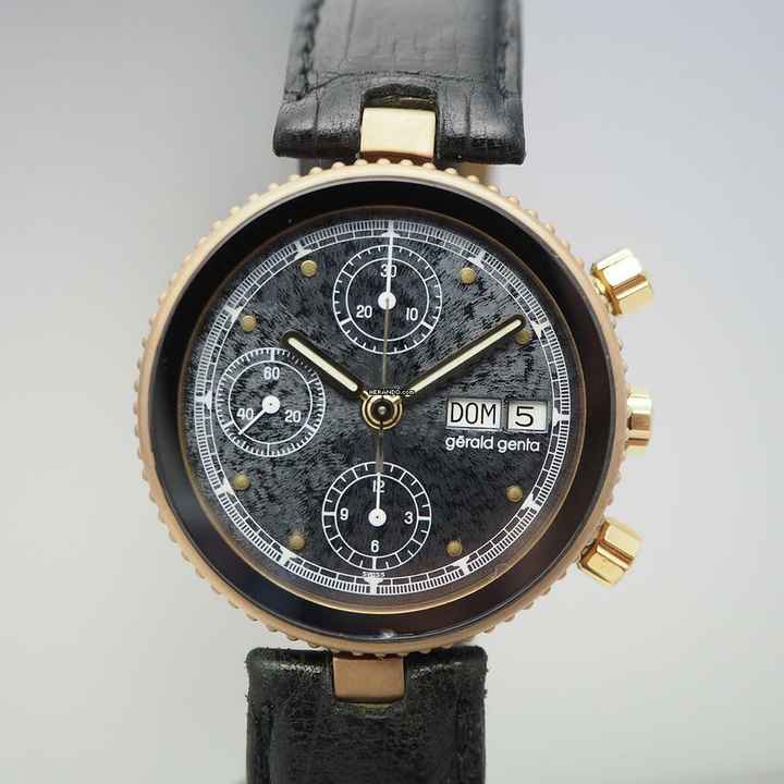  Gérald Genta Gefica Chronograph G2989.7 Bronze Genta Serviced </h1> 