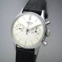 Thumbnail von Heuer Leonidas Chronograph Vintage 2-Register 1960 </h1>