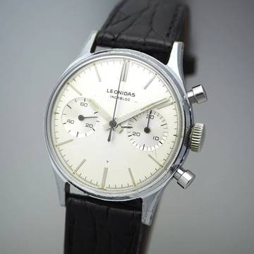  Heuer Leonidas Chronograph Vintage 2-Register 1960 </h1> 