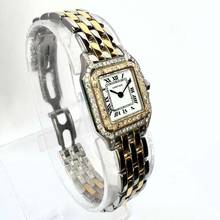 Thumbnail von Cartier Panthère 23mm Quartz 2 Row Gold 0.86TCW DIAMOND Watch </h1>