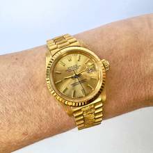 Thumbnail von Rolex Datejust OYSTER PERPETUAL DATEJUST Presidential Automatic 26mm 18K Yellow Gold Watch </h1>